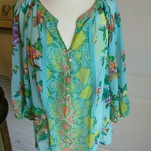 Figuerca & flower Ladies Top